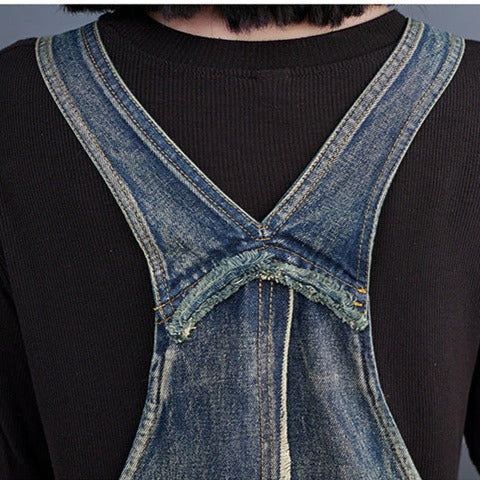 Vintage Denim Overalls Baggy Jumpsuit