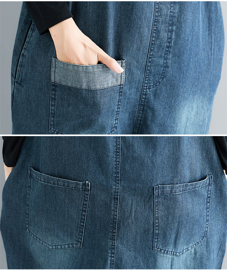 Classic Denim Plus Size Overalls - Zen Breaker