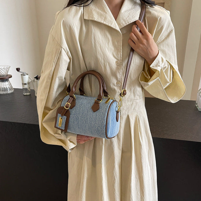 Dual Carry Denim Shoulder Handbag