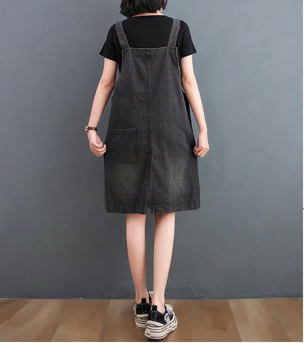 Laidback Pocket Denim Smock Dress