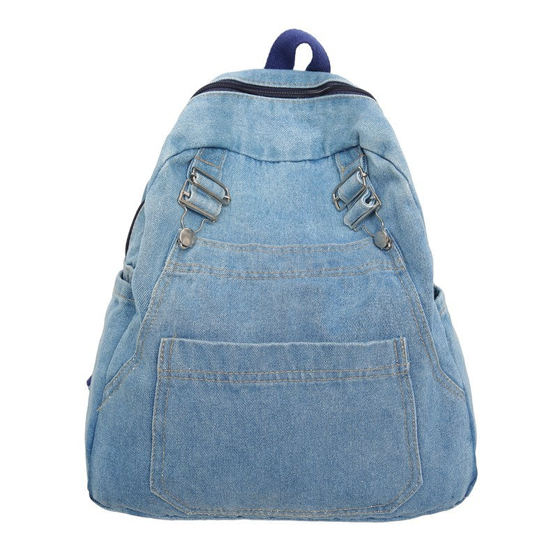 Vintage Denim School Backpack