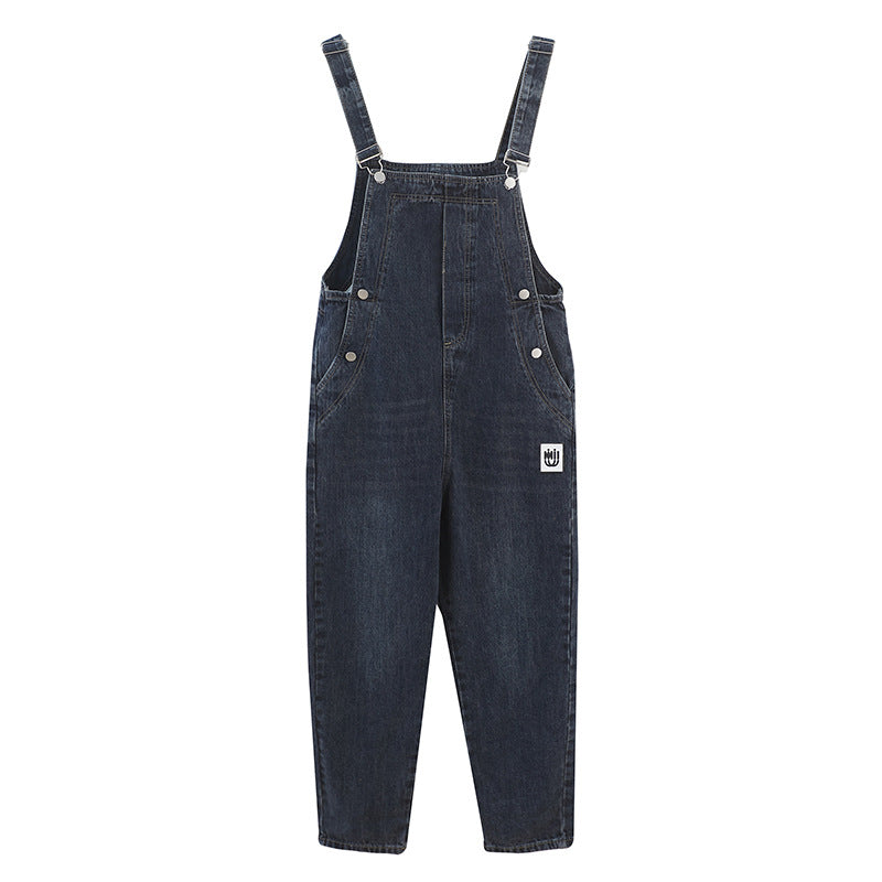 Denim High Waist Slim Fit Dungaree